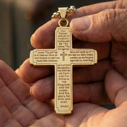 Evorith™ - The Lord's Prayer Cross Necklace