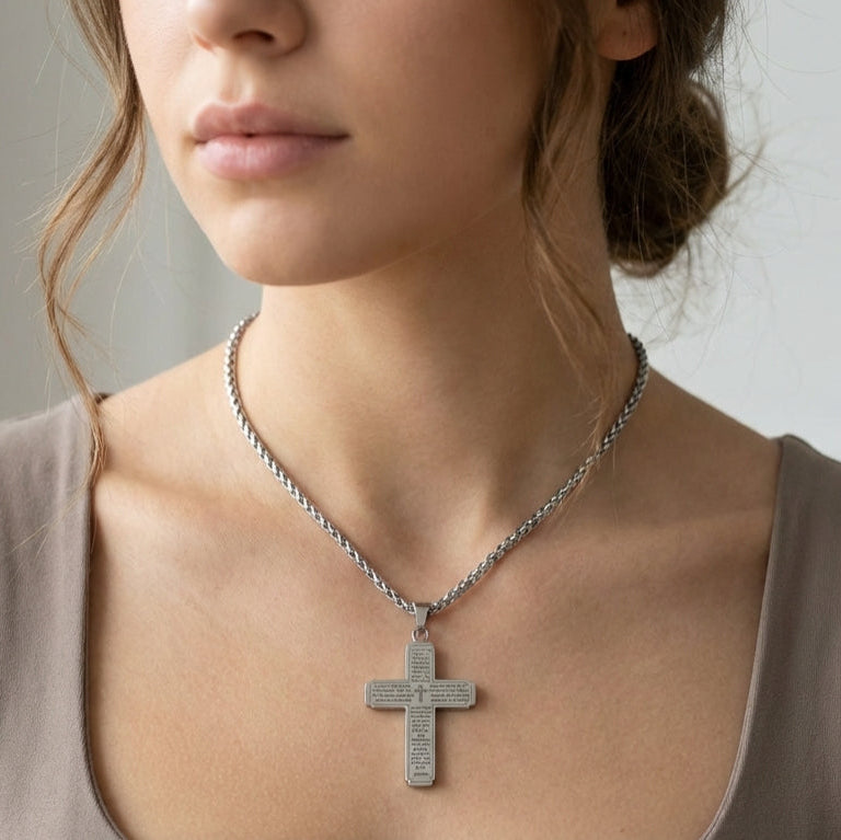 Evorith™ - The Lord's Prayer Cross Necklace