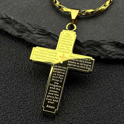 Evorith™ - The Lord's Prayer Cross Necklace
