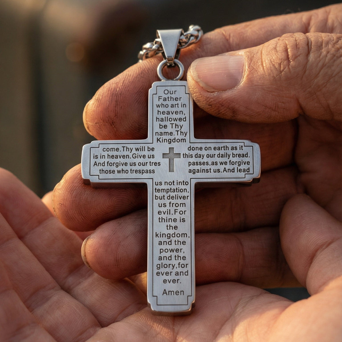 Evorith™ - The Lord's Prayer Cross Necklace