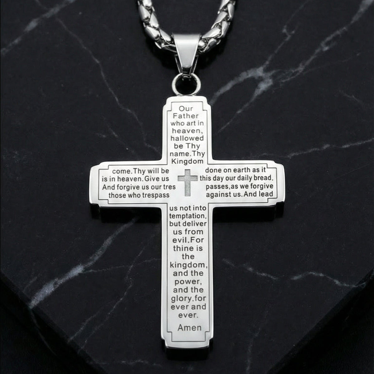 Evorith™ - The Lord's Prayer Cross Necklace