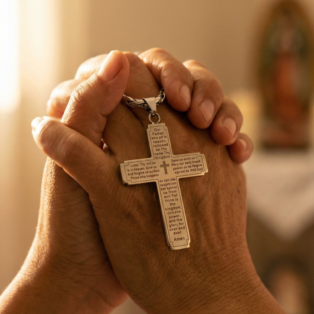 Evorith™ - The Lord's Prayer Cross Necklace