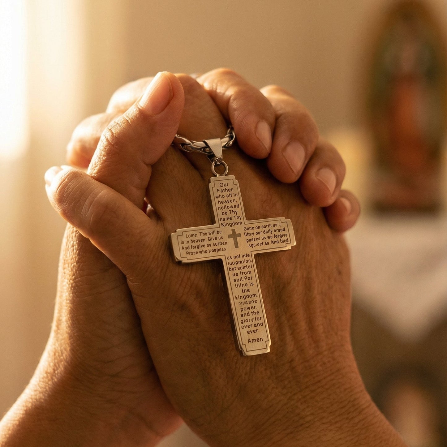 Evorith™ - The Lord's Prayer Cross Necklace